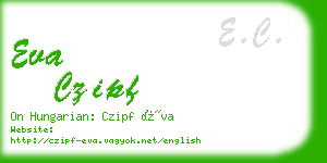 eva czipf business card